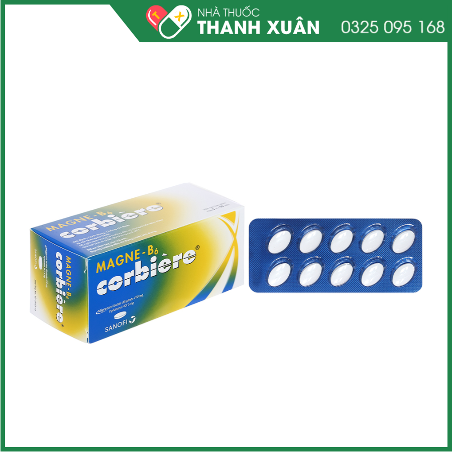 Magne B6 Corbière điều trị thiếu magnesi